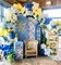 Royal Blue Yellow Lemon Balloon Garland Arch Kit with 142pcs Latex Balloons for Baby Shower Anniversary Birthday Wedding Graduation Office Party DIY Decoration.